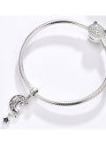 Charms de estrellas y lunas en plata 925