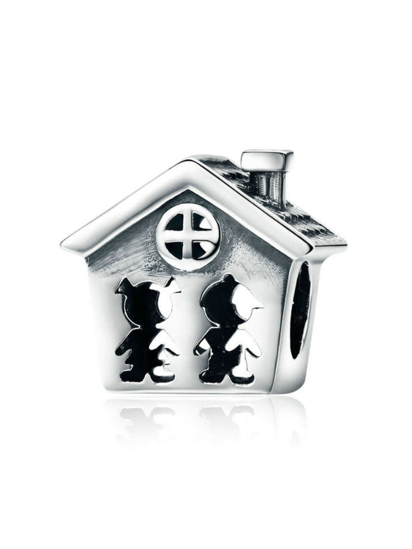 Encantos de la casa cálida de plata 925