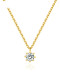 Collar minimalista redondo de plata de ley 925 con circonitas cúbicas