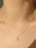 Collar delicado redondo de plata de ley 925