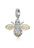 lindos dijes de abeja de plata 925