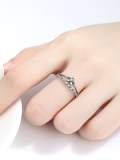 Anillo Apilable Vintage Flor de Plata de Ley 925