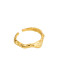 Anillo de banda vintage irregular de plata de ley 925