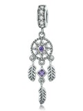 Encantos de circón artificial de plata 925