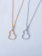 Collar minimalista irregular de plata de ley 925 con circonitas cúbicas