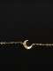 Pulsera Ajustable Moon Dainty de Plata de Ley 925