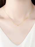 Collar minimalista geométrico de plata de ley 925