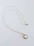 Collar minimalista geométrico de plata de ley 925