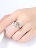 Anillo de banda minimalista ovalado de plata de ley 925
