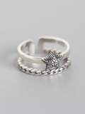 Anillo apilable Star Trend de plata de ley 925