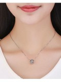 925 lindos encantos de flores de plata