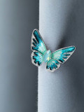 Broche de tendencia de mariposa de esmalte de aleación