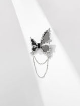 Aleación Cristal Acrílico Mariposa Vintage Broche