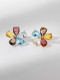 Broche Flor Tendencia Latón Zirconia Cúbica