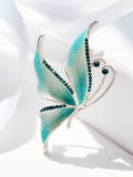 Broche de tendencia de mariposa de esmalte de aleación