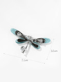Broche minimalista de libélula de resina de aleación