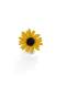 Broche de tendencia de girasol de esmalte de aleación