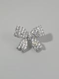 Broche de lujo de mariposa de diamantes de imitación de latón