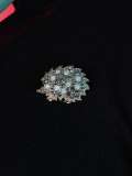 Broche de erizo lindo animal de diamantes de imitación de aleación
