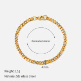 Estilo Simple Geométrico Chapado en Acero Inoxidable Pulseras 1 Pieza