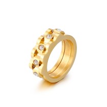 Nueva joyería, anillo de acero de titanio y Palma con engranaje de moda Simple europeo y americano, joyería de acero inoxidable