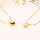 Collar plateado oro lujoso de los pendientes de las pulseras del chapado en oro 18K del acero inoxidable de la forma del corazón