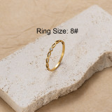 Anillos chapados en oro de 18K con diamantes de imitación ahuecados chapados en acero inoxidable con mariposa de amor estilo IG