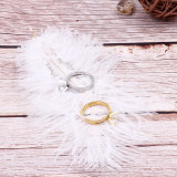 Joyería al por mayor del anillo del estilo coreano del circón con incrustaciones de cuatro garras