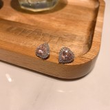 Anillos de circonio de cobre retro con forma de corazón dulce a granel