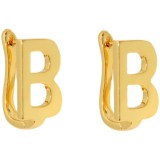 Pendientes De Cobre Con Letras De Moda Pendientes De Cobre Chapados
