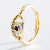 Anillo geométrico de circón Micro-set chapado en oro de cobre de moda accesorios de anillo de tendencia Simple