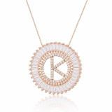 Collar Oro Rosa 26 Alfabeto Inglés