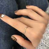 Anillos de acero de titanio con ondas de estilo simple a granel
