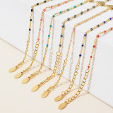 Pulseras con revestimiento de acero inoxidable con forma de pez de estilo simple