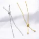 Pulseras chapadas en oro de 18 quilates con revestimiento de cobre de color sólido de estilo simple