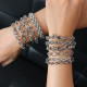 Estilo simple Geométrico Titanio Chapado en acero Pulseras 1 pieza