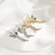 1 par de pendientes colgantes de diamantes de imitación de cobre con incrustaciones de mariposa y borlas informales estilo IG
