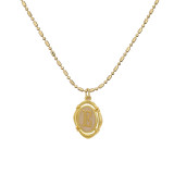 Estilo simple Letra Cobre Chapado en oro Collar con colgante 1 pieza