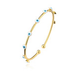 Brazalete De Cobre Ojo De Diablo De Estilo Simple De Moda