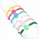 Pulsera Smiley De Moda Pulsera De Cobre Ajustable Multicolor
