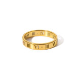 Anillos de acero de titanio con número de estilo simple a granel