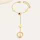 Pulseras elegantes de acero inoxidable Lady Butterfly