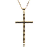 Collar con colgante de cobre con cruz de moda, cadena, collares de cobre