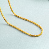 Collar chapado en oro de cobre geométrico de estilo simple