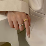 Nuevo Anillo vegetariano Irregular geométrico de estilo coreano, anillo de dedo índice