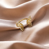 Anillo de mariposa, anillo de dedo índice con apertura Retro a la moda, joyería al por mayor