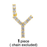 Nuevo 26 collares del alfabeto inglés, joyería creativa, collar con alfabeto de diamantes, venta al por mayor