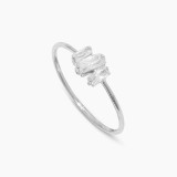 Anillos De Circón Con Incrustaciones De Cobre Geométricos De Moda 1 Pieza
