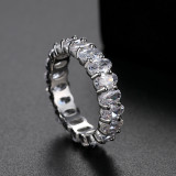 Anillos de circonio de cobre coloridos de Streetwear a granel