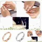 Joyería al por mayor del anillo del acero inoxidable del diamante de la moda simple coreana